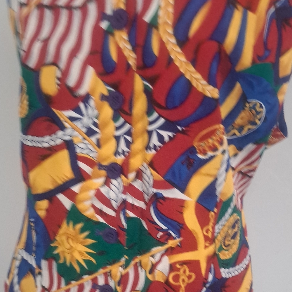 Pendleton Multicolor Nautical Print Sleeveless Bl… - image 2